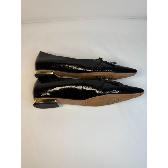 Franco Sarto Rina Womens SIze 7.5M Black Patent Leather Slip-on Loafer Dressy - Picture 7 of 13